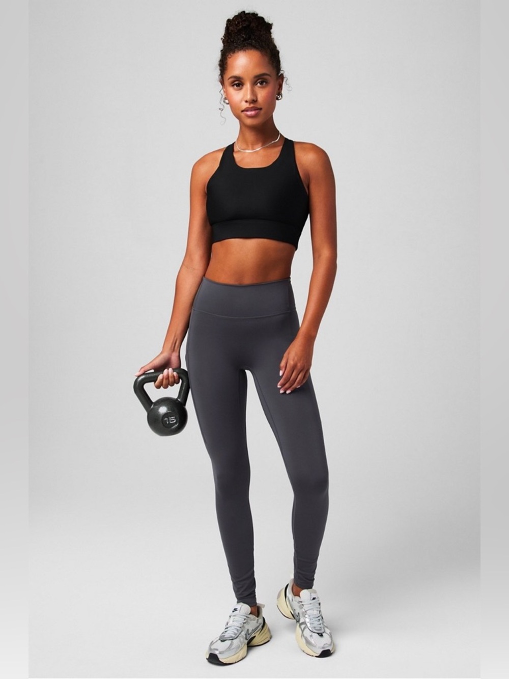 Fabletics No-Bounce High Impact Sports Bra | Black